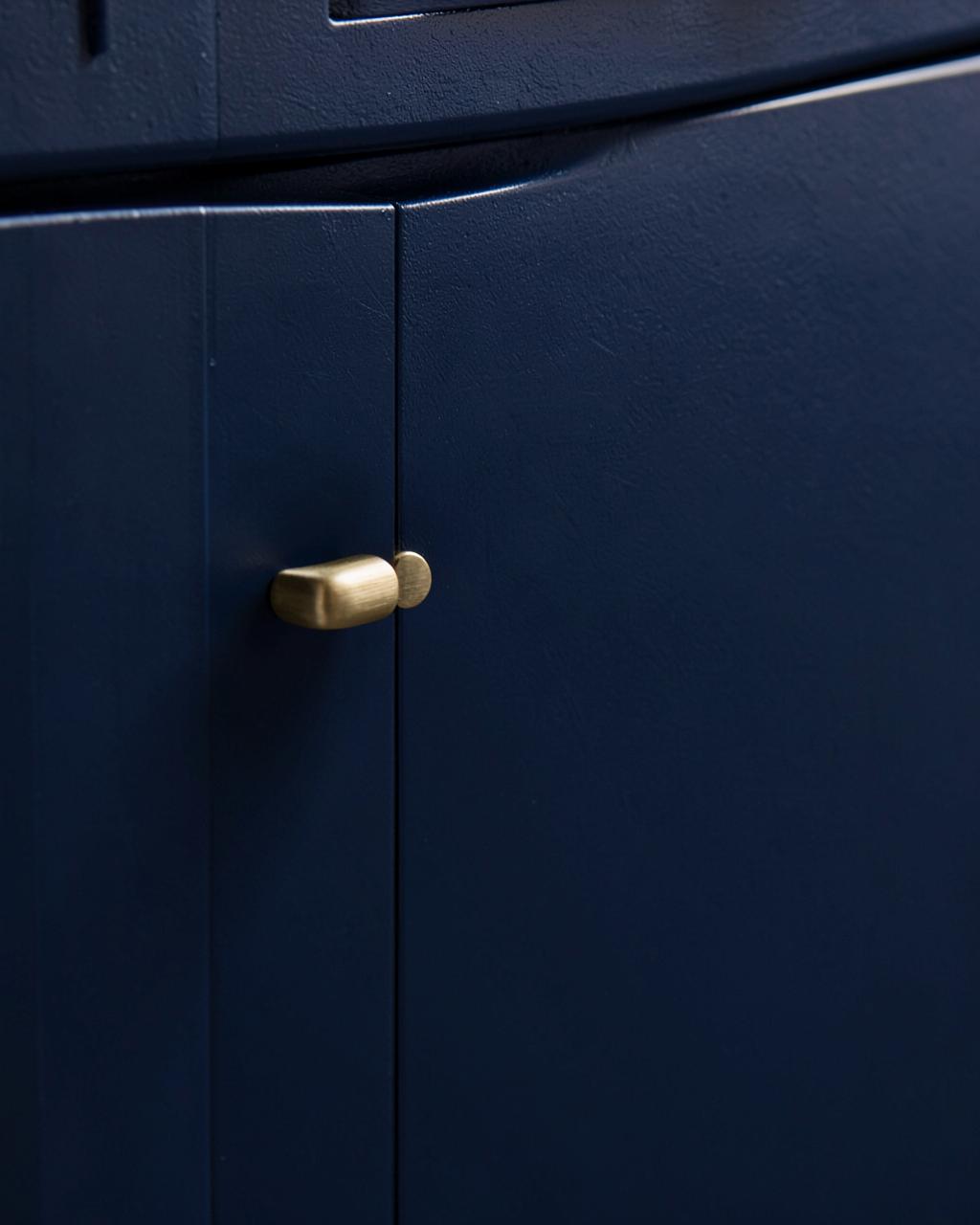 Navy cabinet door sample